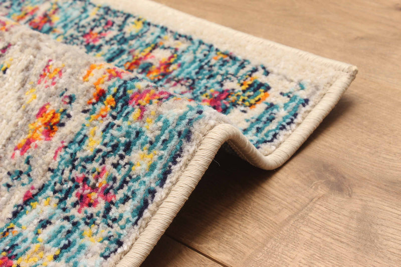 Tapis de Couloir Traditionnel Daria 2'8\" x 8'2\" en Gris