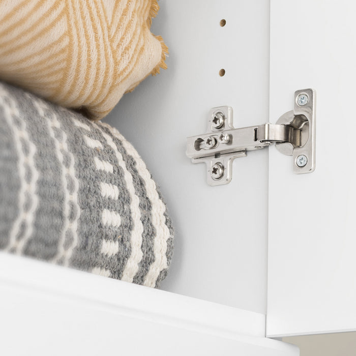 Elite Armoire De Rangement De Garage 96 Pouces, Ensemble D De 6 Pieces – Blanc