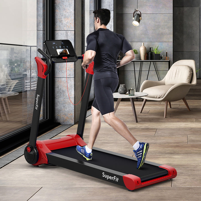 Tapis De Course Pliable 2,25cv Superfit Avec Haut-parleur Bluetooth