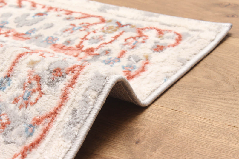 Tapis de Couloir Traditionnel Seline 2'8\" x 8'2\" en Ivoire
