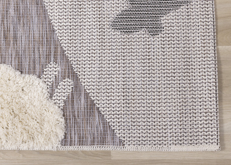 Carpette à motif de mouton pour enfants - 5 pi 3 po x 7 pi 7 po