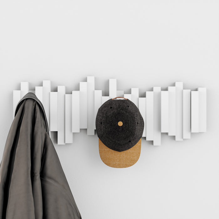 Portemanteau mural moderne Sticks de Umbra - blanc