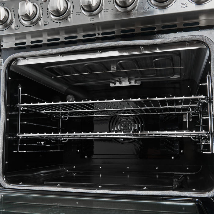 Cuisiniere electrique en acier inoxydable Paolo 30 po, 4,38 pi³ - FFSEL6011-30WHT