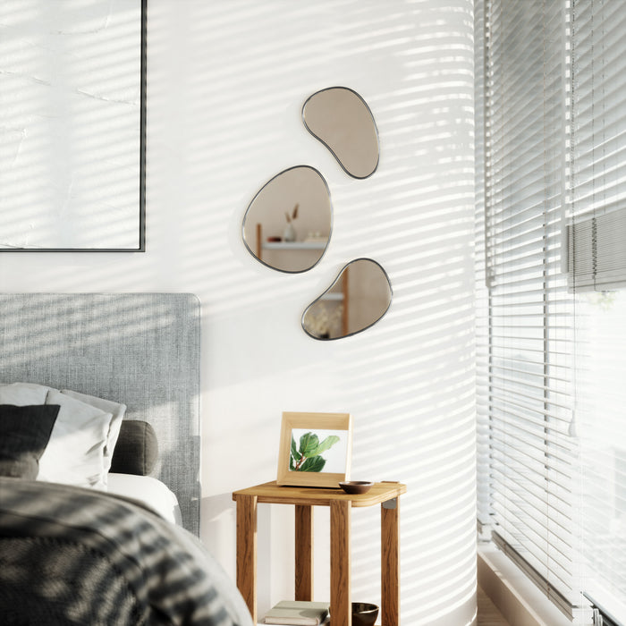 Miroirs Hubba Pebble de Umbra - ensemble de 3