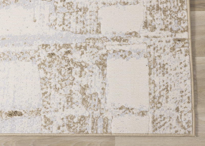 Carpette Isabelle crème à aspect vieilli - 7 pi 10 po x 10 pi 10 po