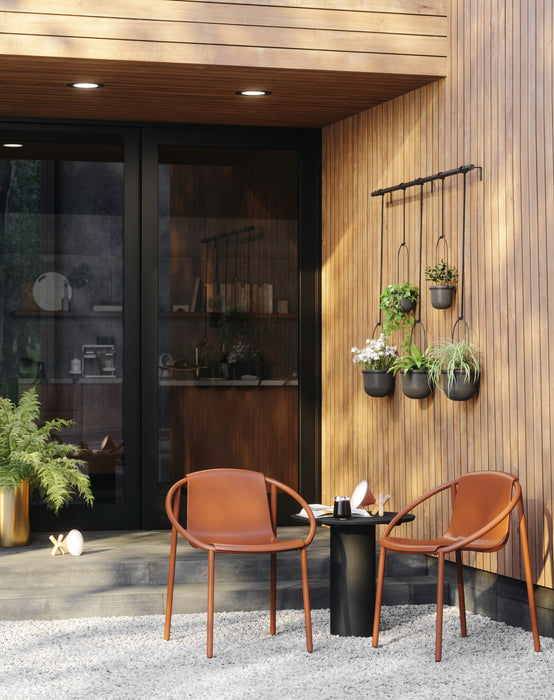 Jardinière suspendue Triflora de Umbra noire - ensemble de 5