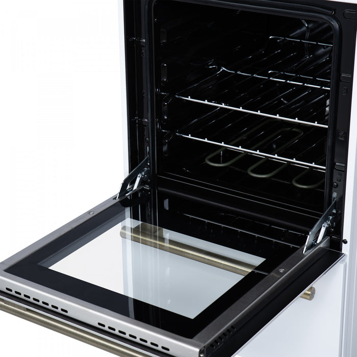Cuisiniere electrique Pallermo de 20 po, blanche, capacite totale de 2,05 pi³ - FFSEL6051-20WHT
