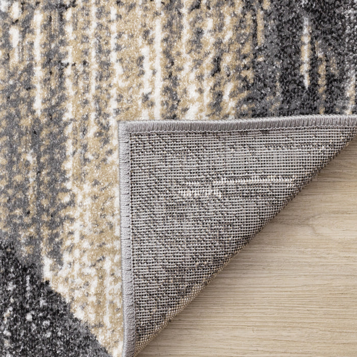 Tapis Dayton a motif de losanges vieillis, 5'3\" x 7'7\"