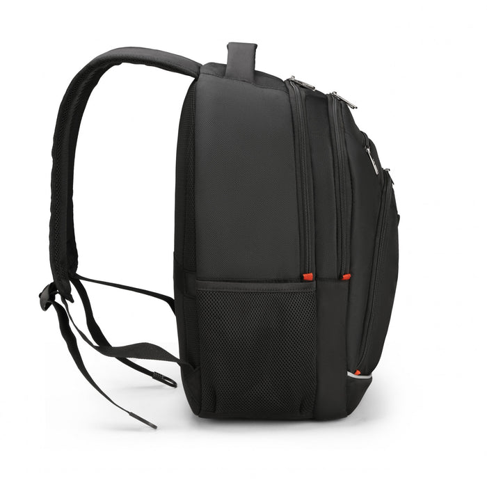 Sac a dos scolaire Swissdigital Sursee – Sac pour ordinateur portable de 17\", SDD Finder, systeme Add-A-Bag, bord reflechissant, maille respirante, pret pour le voyage