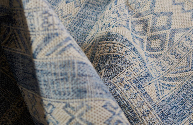 Tapis Transitionnel Nyra 6'6\" x 9'0\" en Bleu