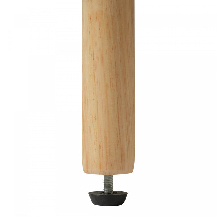 Ethan meuble TV ovale – meuble multimedia avec portes coulissantes et tiroirs, finition naturelle