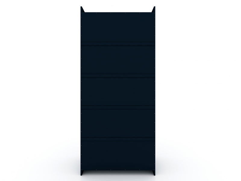 Armoire contemporaine moderne 2 pieces Mulberry en bleu minuit