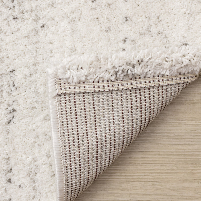 Tapis Surrey mouchete blanc gris, 3'11\" x 5'7\"