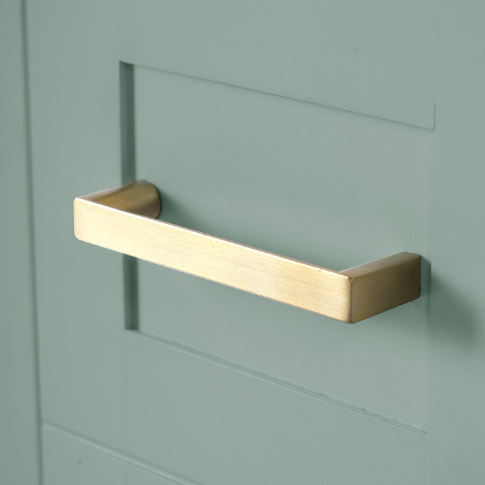 Savannah Meuble de salle de bain 30 pouces avec vasque en ceramique et armoire de rangement spacieux, Vert clair