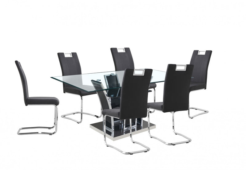 Chaise De Salle A Manger Paladin En Tissu Gris (ensemble De 2)