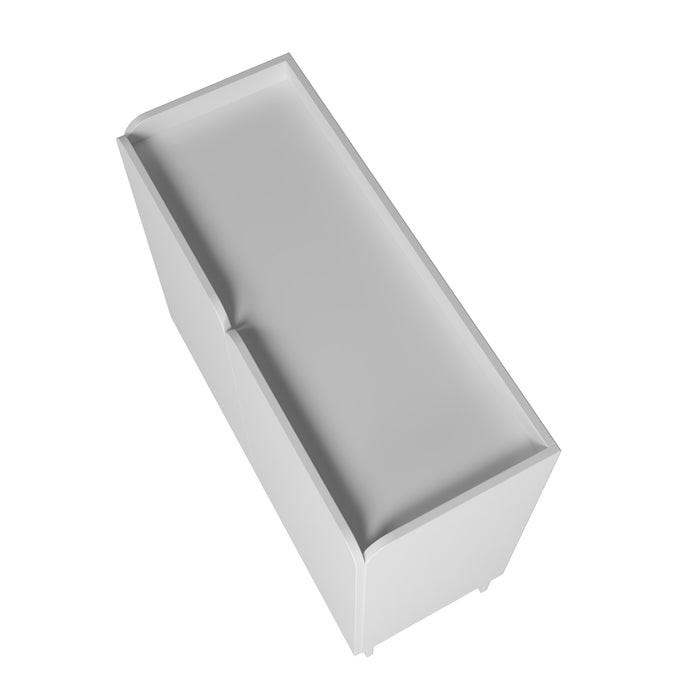 Armoire décorative Bogardus de Manhattan Comfort de style moderne du milieu du 20e siècle avec 4 tablettes - blanche