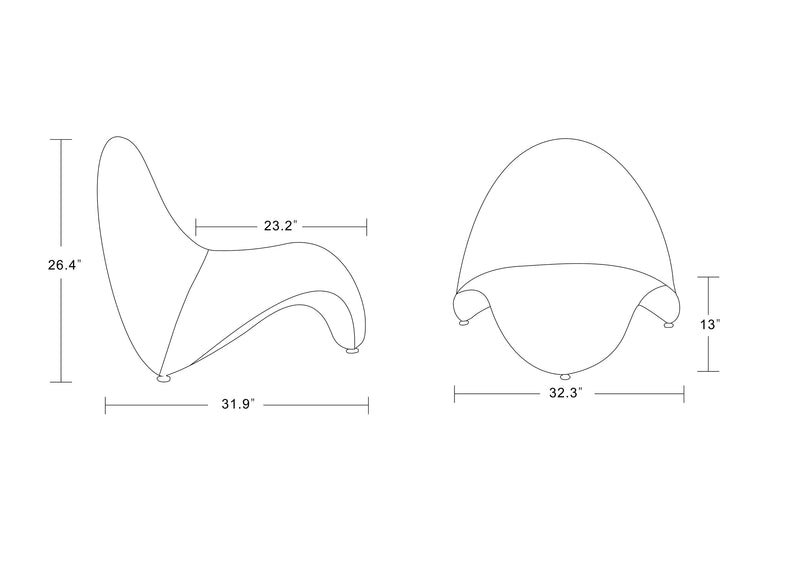 Fauteuil d’appoint Moma de Manhattan Comfort en mélange de laine - violet
