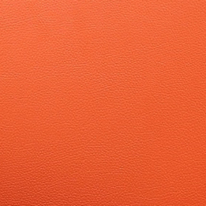 Chaise d’appoint pivotante Pelo de Manhattan Comfort à hauteur réglable en chrome poli et en similicuir - orange