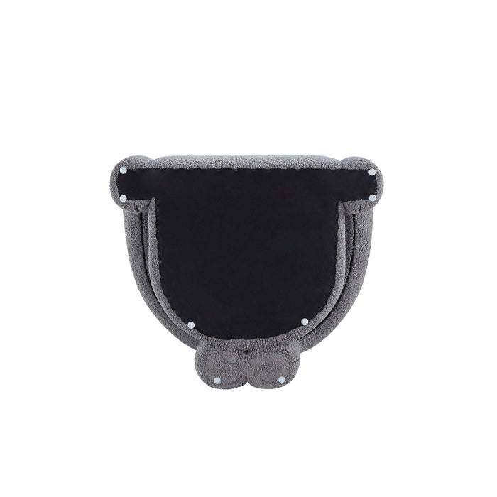 Chaise d’appoint moderne Darian de Manhattan Comfort en chenille - grise