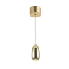 Luminaire suspendu Royal Pearl doré à DEL intégrées