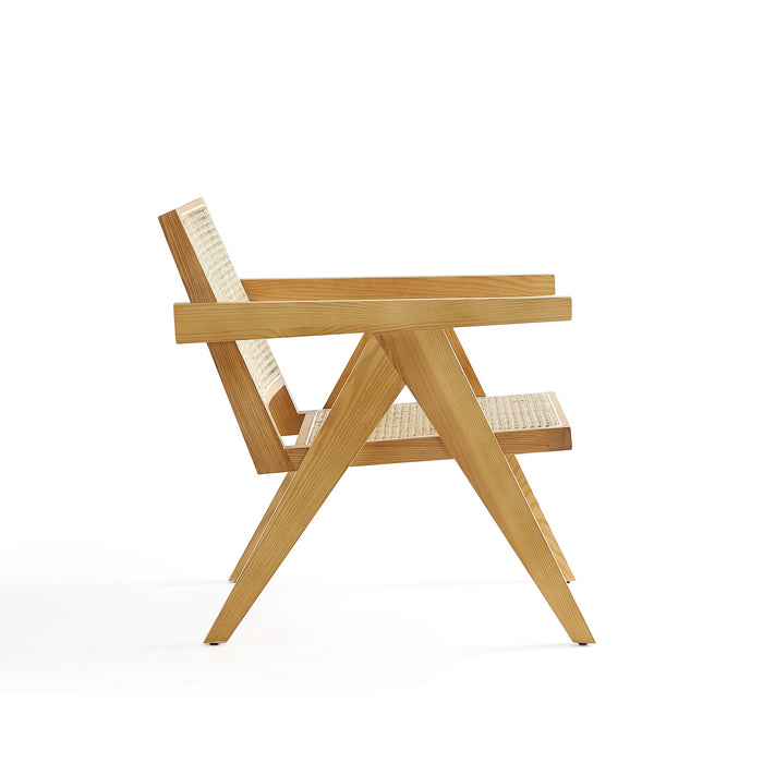 Chaise d’appoint Hamlet de Manhattan Comfort - canne naturel