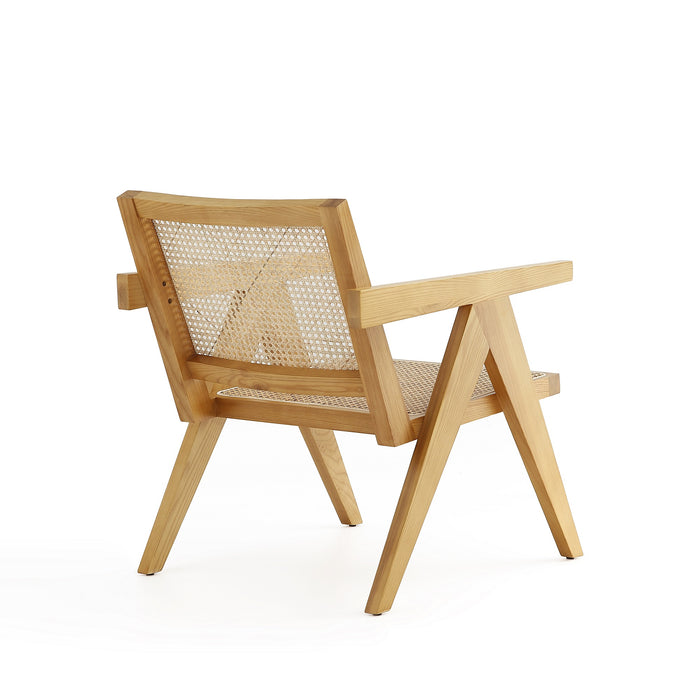 Chaise d’appoint Hamlet de Manhattan Comfort - canne naturel