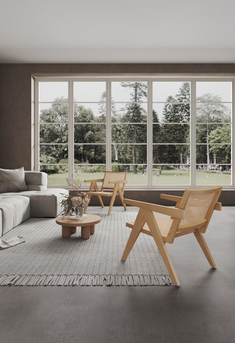 Chaise d’appoint Hamlet de Manhattan Comfort - canne naturel