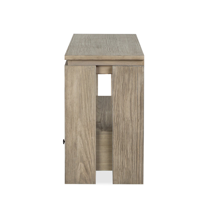 Table de salon Addams de 54 po avec rangement - gris Stone Harbor