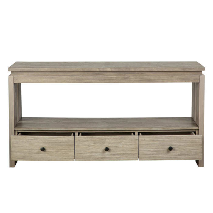 Table de salon Addams de 54 po avec rangement - gris Stone Harbor