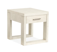 Table de bout Albany de 22 po avec rangement - brume de Balboa