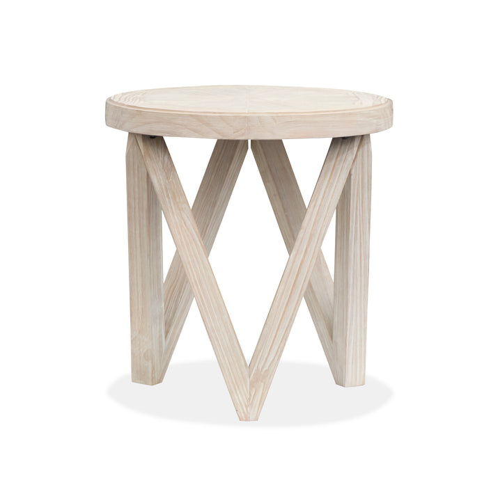 Table de bout Albion de 22 po - crème de coco