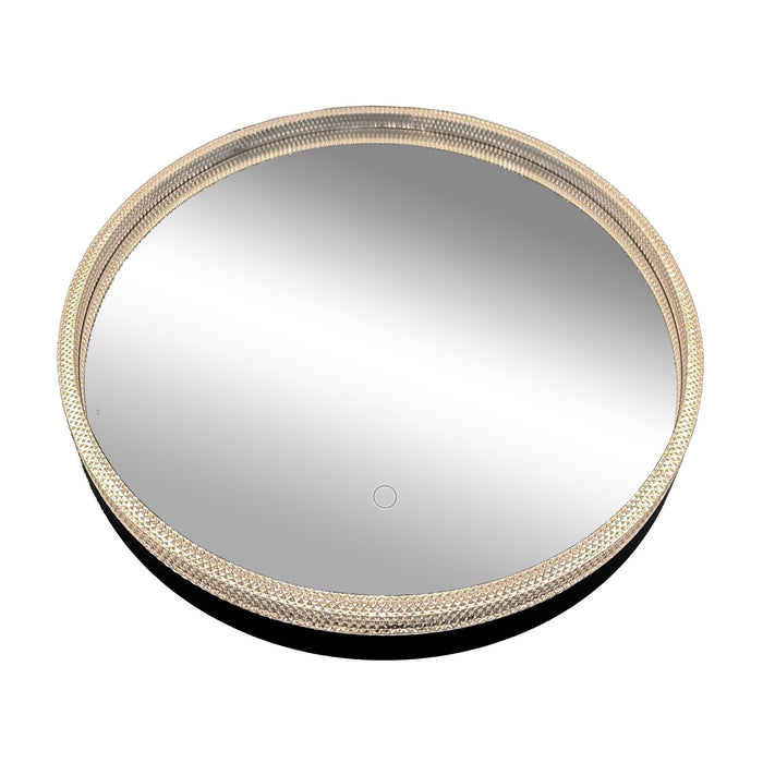 Miroir de la collection Reflections illuminé à DEL - noir mat