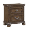 Ambrose Bedside 2-Drawer Nightstand, 28"W x 29"H – Brown | Table de nuit Ambrose de 28 po (L) x 29 po (H) à 2 tiroirs - brune