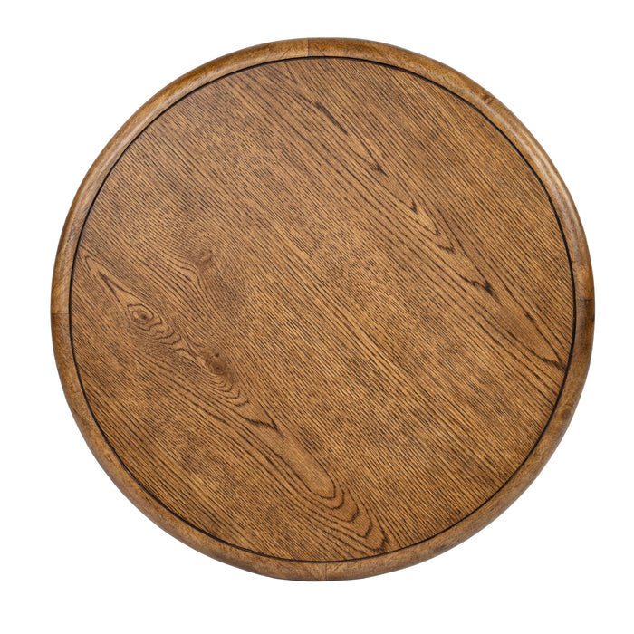 Table de bout Baltic de 24 po avec rangement - brun-fauve 