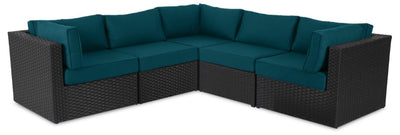 Barbados 5-Piece Patio Set – Blue  | Ensemble Barbados 5 pièces pour la terrasse - bleu