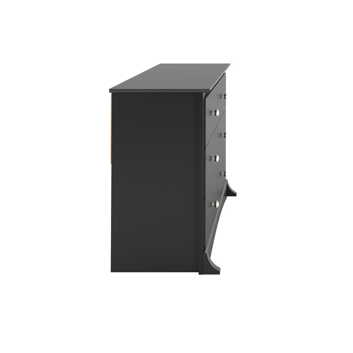 Commode Jade à 6 tiroirs pour enfants - noire