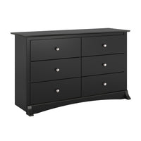 Commode Jade à 6 tiroirs pour enfants - noire