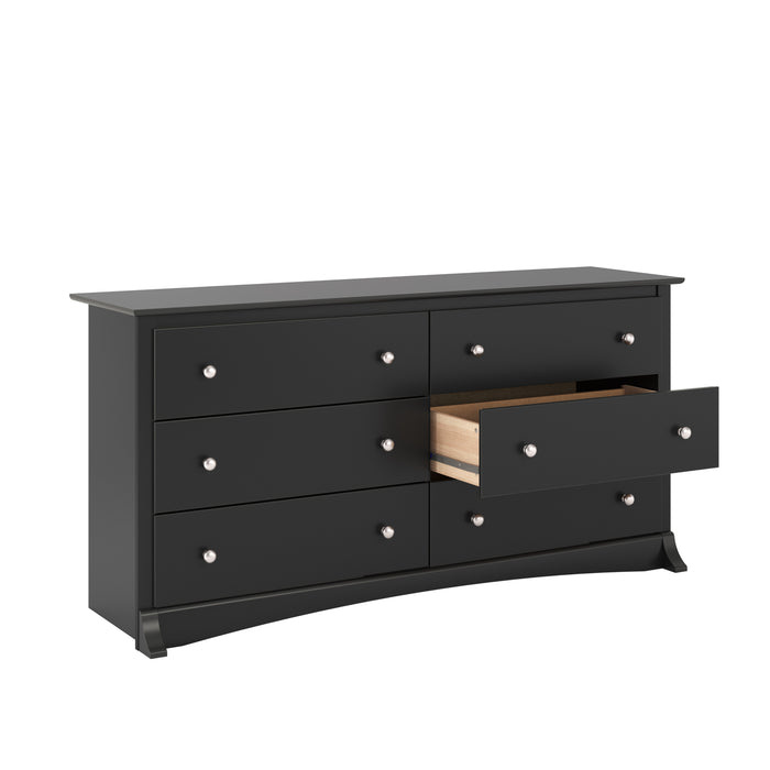 Commode Jade à 6 tiroirs - noire