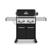 Gril à gaz naturel BaronMC 490 PRO noir de Broil King avec brûleur latéral et brûleur arrière de rôtisserie - 875247