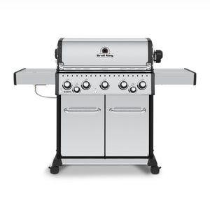 Gril à gaz naturel BaronMC S 590 PRO IR de Broil King avec brûleur latéral à infrarouge et brûleur arrière de rôtisserie - 876947