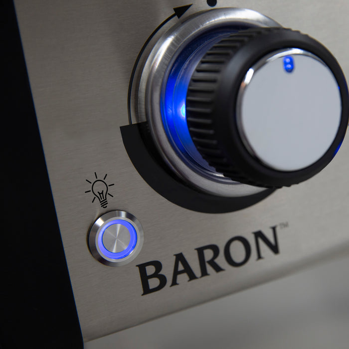 Gril à gaz naturel BaronMC 320 PRO noir de Broil King - 874217