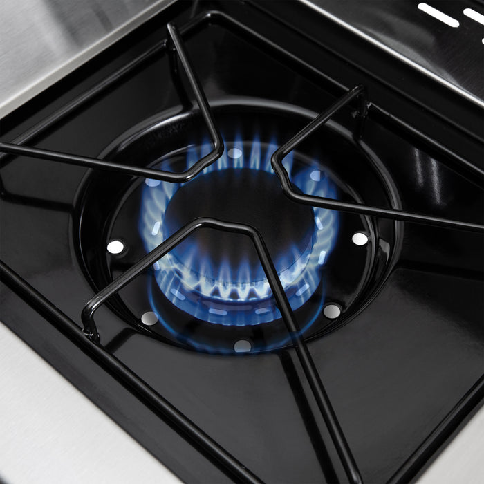 Gril à gaz naturel BaronMC 490 PRO noir de Broil King avec brûleur latéral et brûleur arrière de rôtisserie - 875247