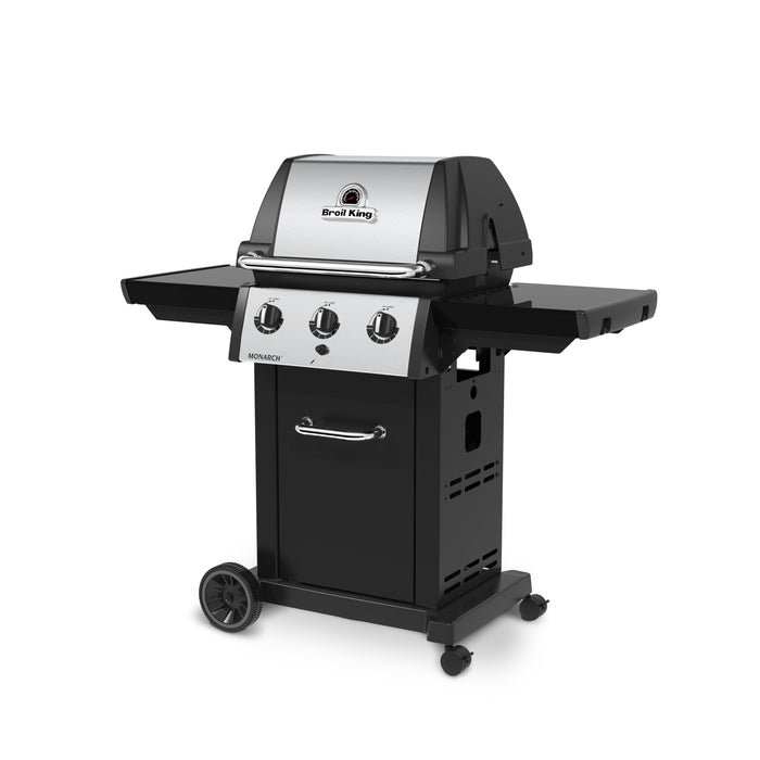 Gril à gaz naturel MonarchMC 320 en acier inoxydable et noir de Broil King - 834257