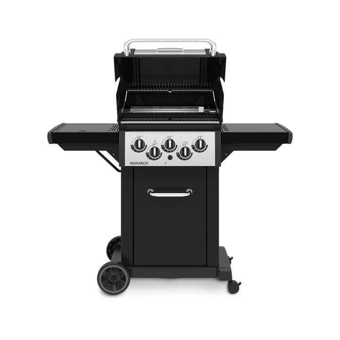 Gril à gaz naturel MonarchMC 390 de Broil King avec brûleur latéral et brûleur arrière de rôtisserie - 834287