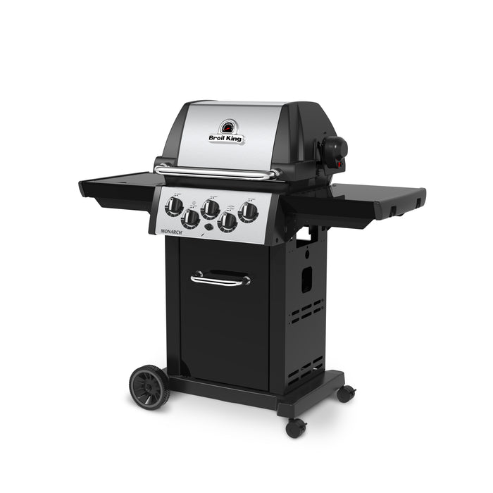 Gril à gaz propane MonarchMC 390 de Broil King avec brûleur latéral et brûleur arrière de rôtisserie - 834284