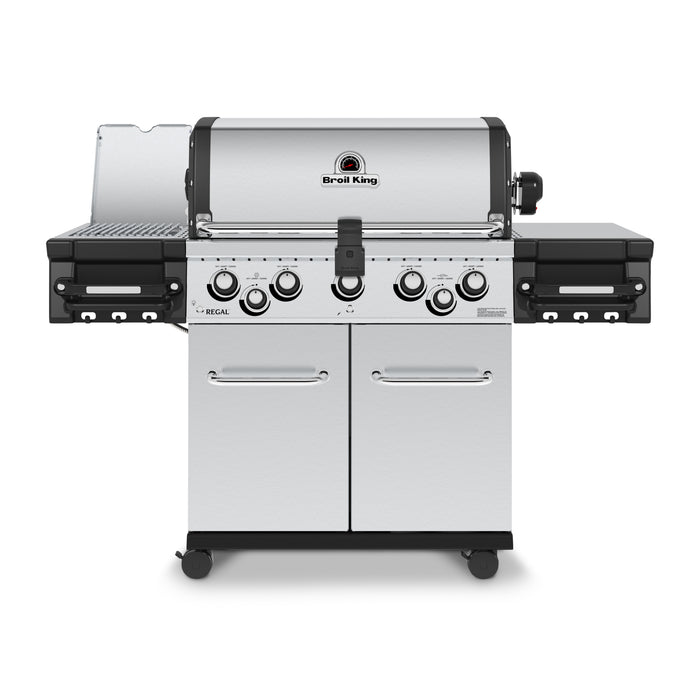 Gril à gaz naturel RegalMC S 590 PRO IR de Broil King avec brûleur latéral à infrarouge et brûleur arrière de rôtisserie - 958944