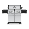 Gril à gaz naturel RegalMC S 590 PRO en acier inoxydable de Broil King avec brûleur latéral et brûleur arrière de rôtisserie - 958347