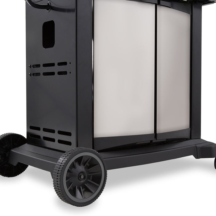Gril à gaz propane SignetMC 390 en acier inoxydable de Broil King avec brûleur latéral et brûleur arrière de rôtisserie - 946884