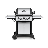 Gril à gaz propane SignetMC 390 en acier inoxydable de Broil King avec brûleur latéral et brûleur arrière de rôtisserie - 946884