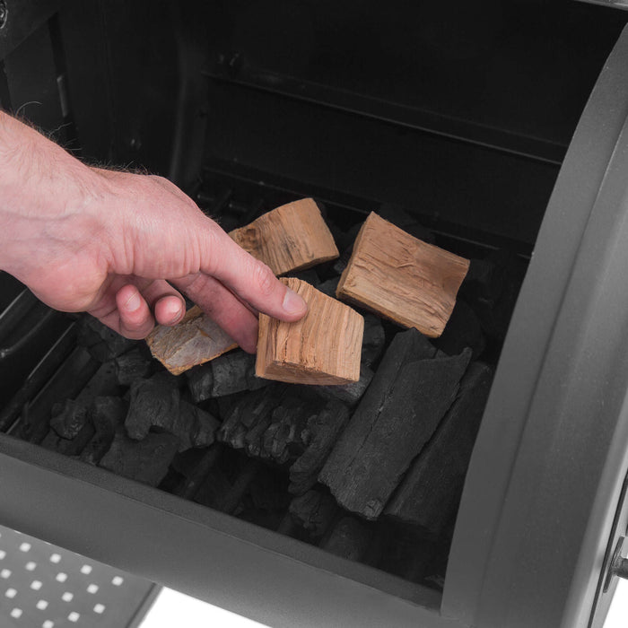 Broil King Regal Charbon Offset 400 Grill charbon et fumoir decale en noir
